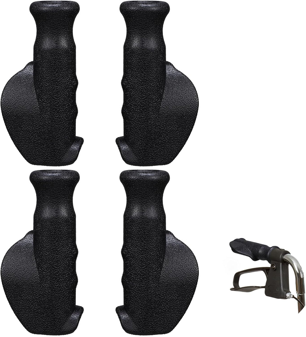 2 Pair Universal Rollator Hand Grip Replacement Parts for Rollator and Wheelchair Left and Right Hand Grips for Drive Rollator