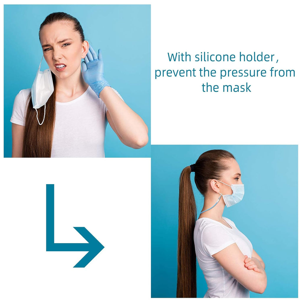 12 Pcs Silicone Dental Bib Clips Colorful Napkin Clips Bib Holder Dentist Napkin Chain Neck Chain with Lanyard for Elderly Adult Patient Towels Restaurant Cloth Travel(Bright Color Series)
