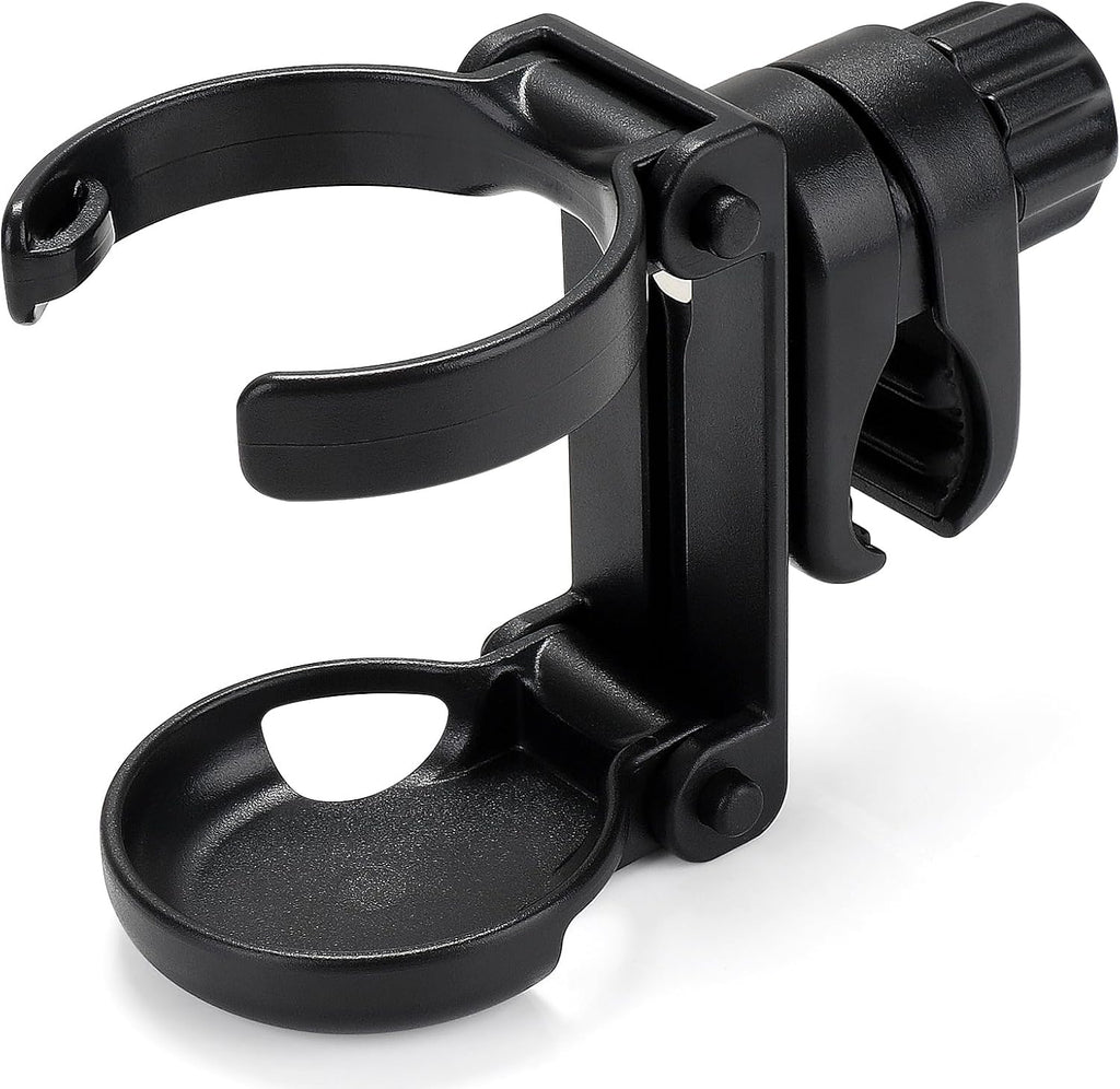 Stroller Cup Holder, Foldable Universal Cup Holder, 360 ° Rotatable Bottle Holder for Stroller, Bike, Wheelchair, Walker, Scooter ﻿