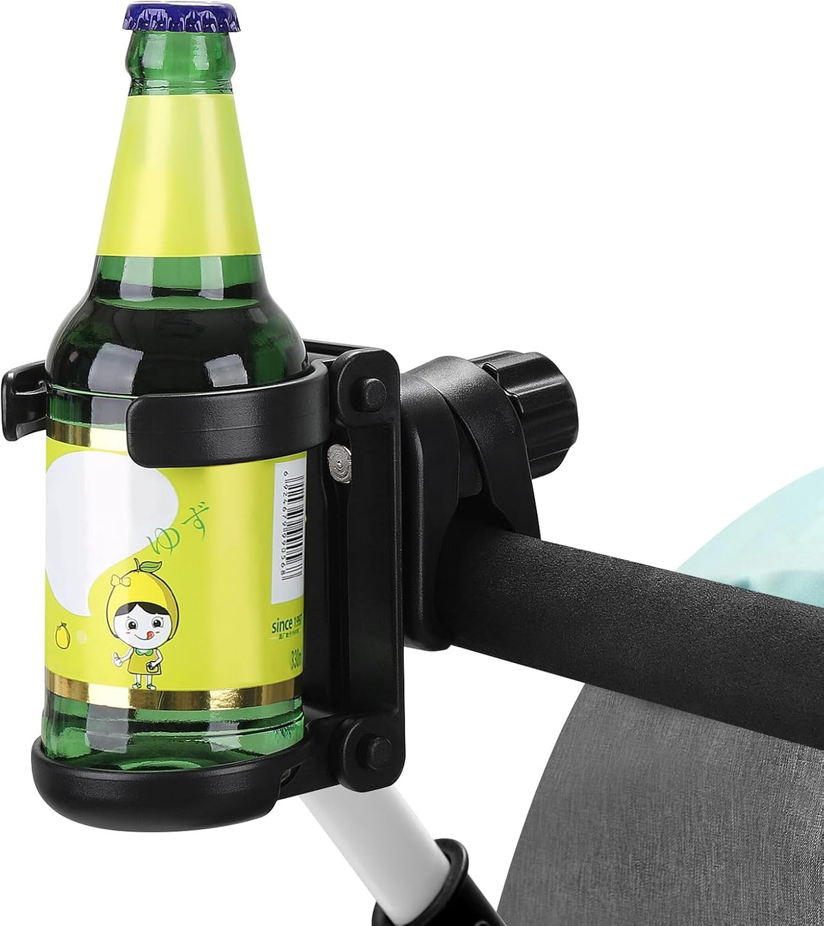 Stroller Cup Holder, Foldable Universal Cup Holder, 360 ° Rotatable Bottle Holder for Stroller, Bike, Wheelchair, Walker, Scooter ﻿