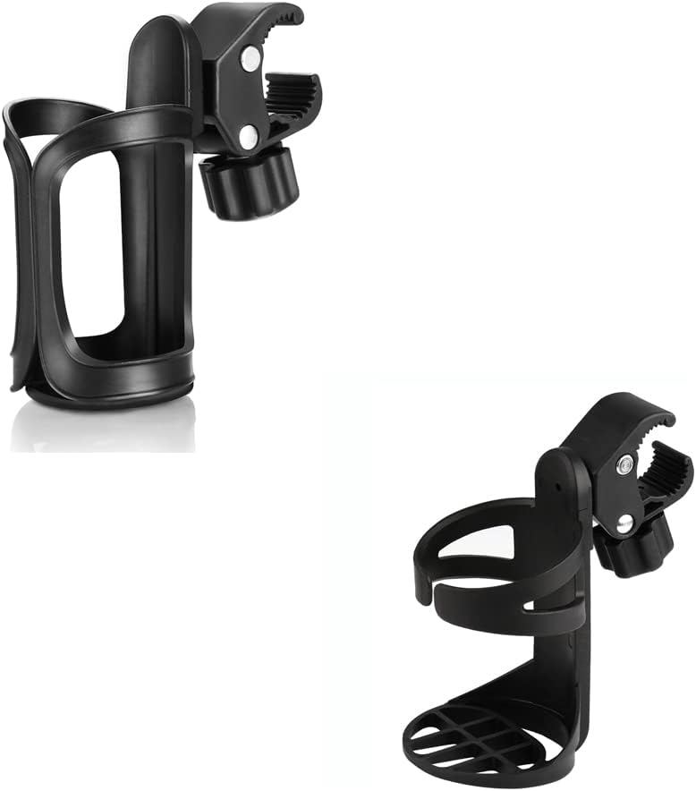 Universal Stroller Cup Holder Bundle Set, Bike Cup Holder, Drinks Holder for Stroller, Bicycle, Wheelchair, Walker, Scooter