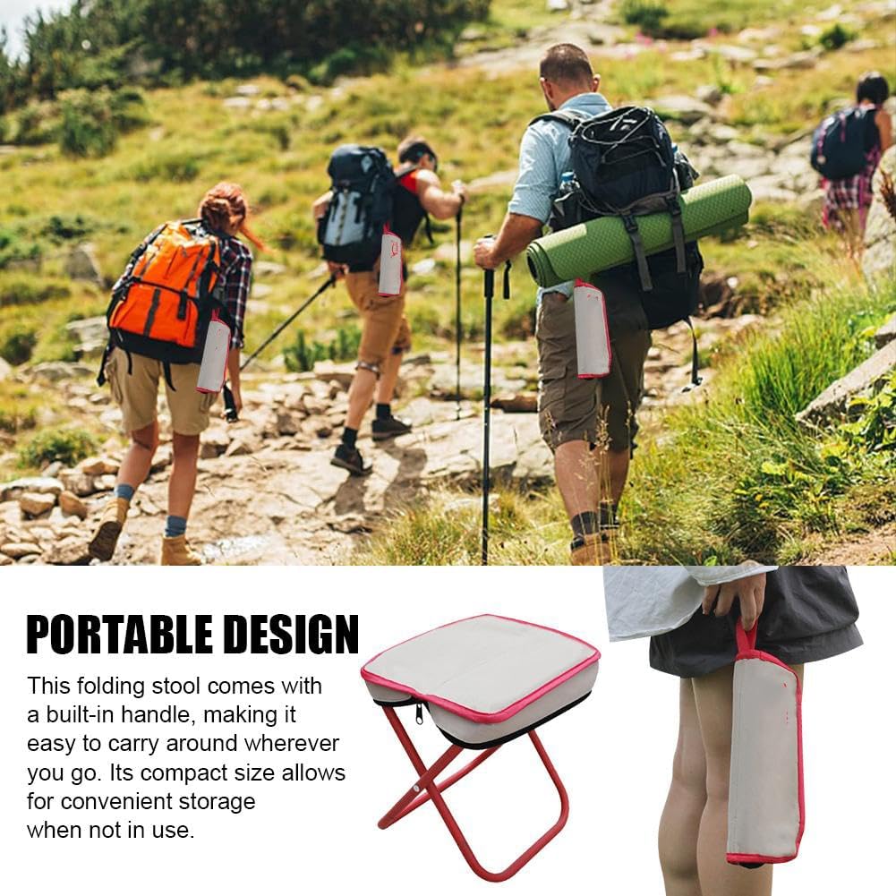 Folding Cane - 1 Piece - Hand Support Cane - Foldable Stool - Portable for Outdoor Camping Hiking Travel Sketching