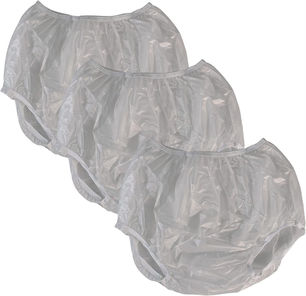 Adult Vinyl Waterproof Pull-On Diaper Cover Incontinence Pants – Oversized Underwear Protection with Added Leak Resistance, Worn Over Diapers or Briefs