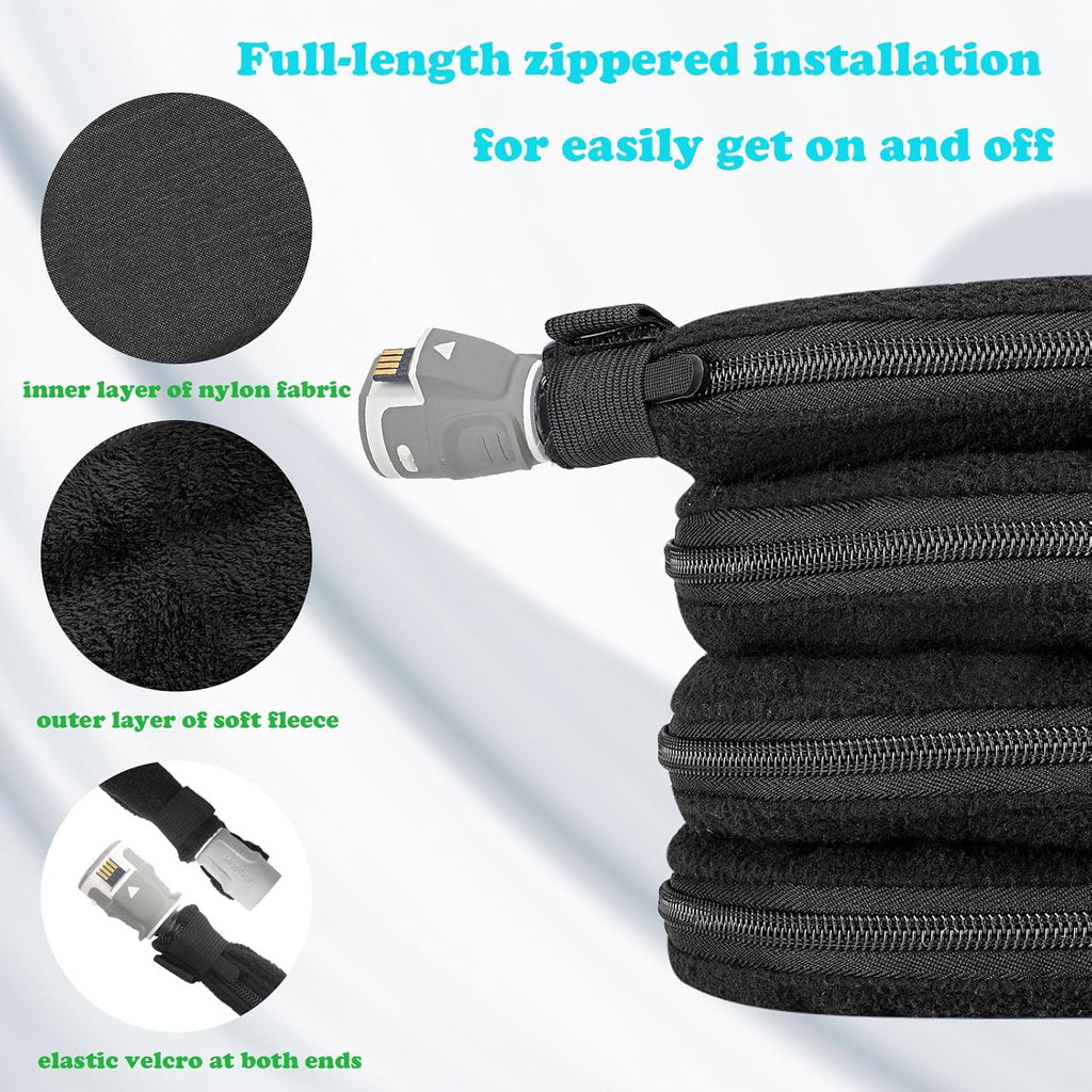 iGuerburn 6ft 4in CPAP Hose Cover for ResMed Airsense 11 & 10 ClimateLineAir Heated Tubing, Full-Length Zipper CPAP Tube Cover Sleeve Reduces Condensation & Noise, Cat Proof