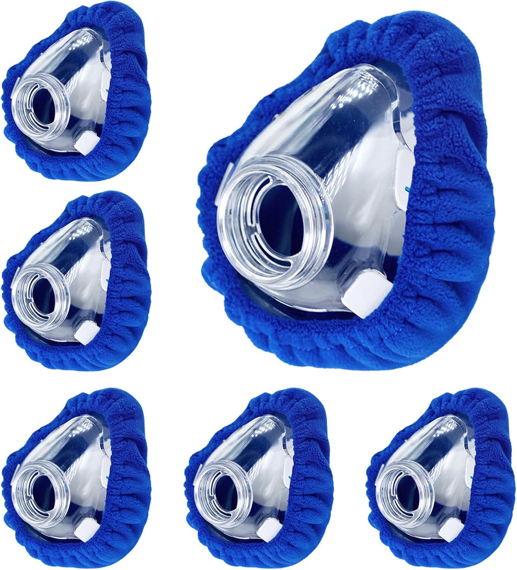 6-Pack Medium CPAP' Mask Liners Complitable for Resmed F20 Full Face Mask Cushions, Ultra-Soft Micro-Fleece Reduces Air Leaks & Pressure Marks, Reusable Mask Covers, Breathable for All-Night