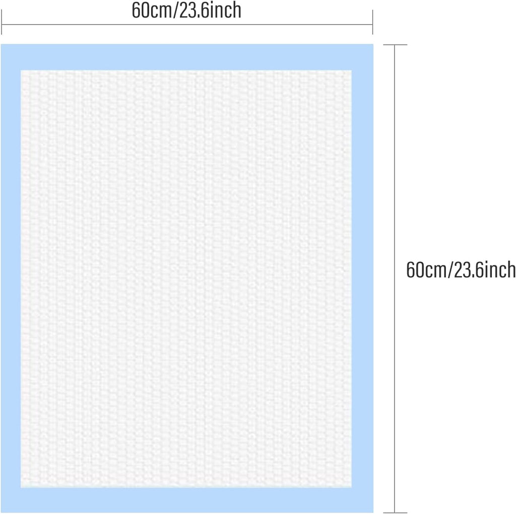 40 Pack Disposable Changing Pads,  Portable Diaper Change Pad for Baby, Super Absorbent Leak-Proof Incontinence Bed Table Pee Mat for Travel and Home (40, Blue, L)