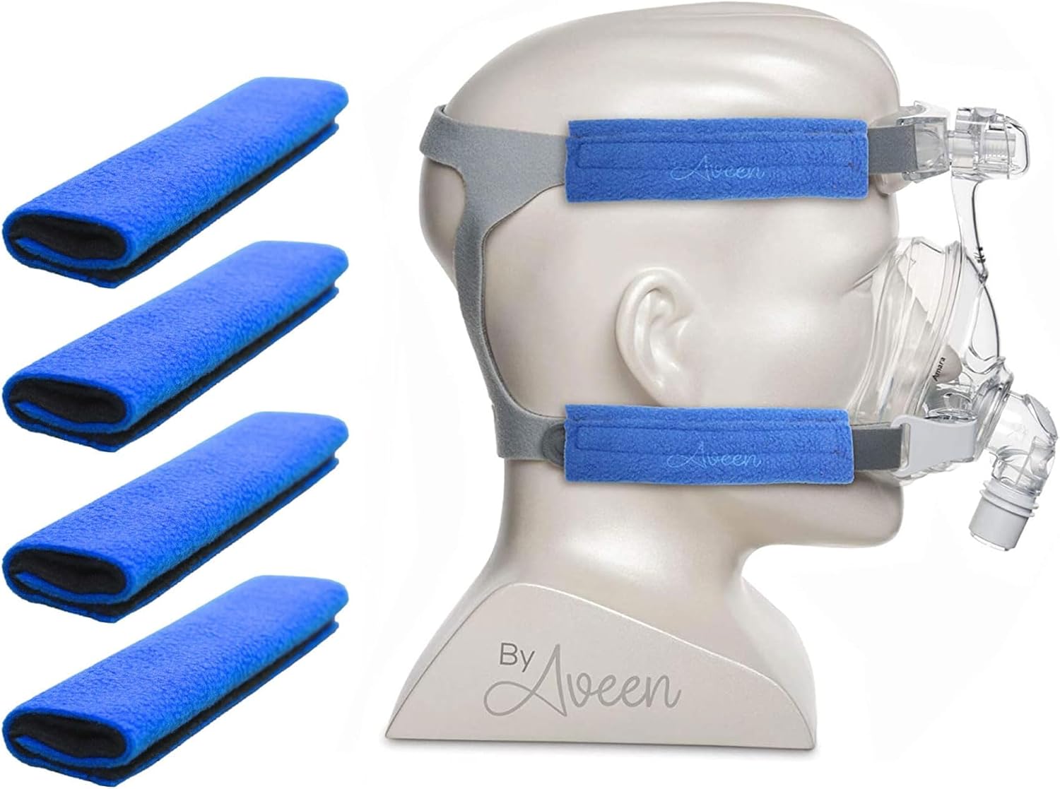 4-Packs CPAP strap covers, CPAP strap comfort pads, CPAP face pads, Comfortable CPAP supplies for CPAP mask, CPAP accessories for sleep apnea mask, CPAP pads, comfort supply for CPAP