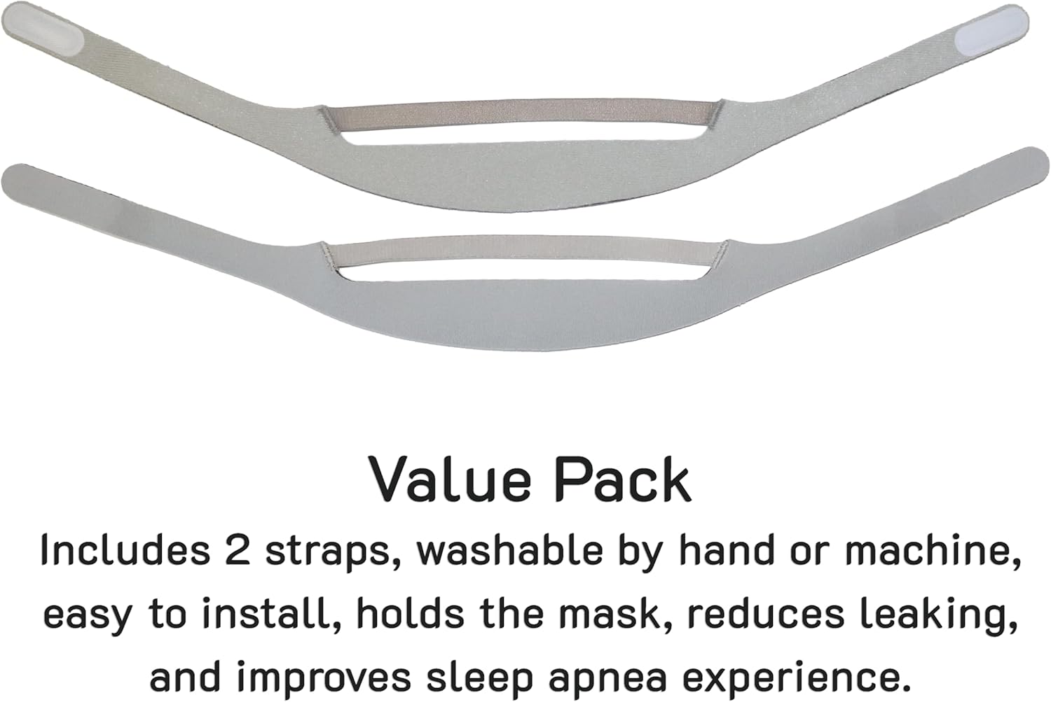 2-Pack Headgear Strap Replacement compatible with Philips Respironics DreamWear Nasal CPAP Mask