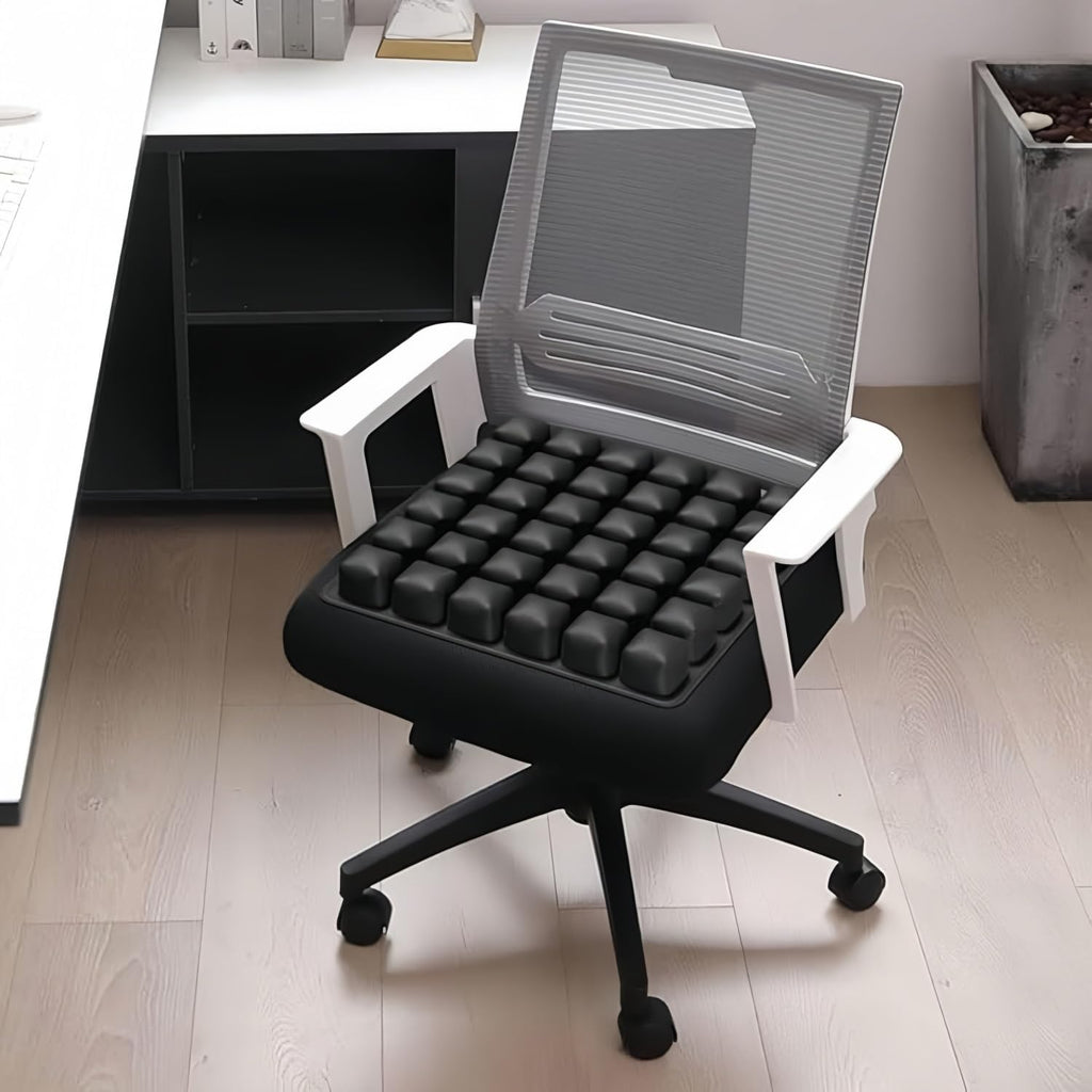 3D Air Cell Travel Cushion - Inflatable Seat Cushion for Airplane, Car, Office Chair, and Wheelchair