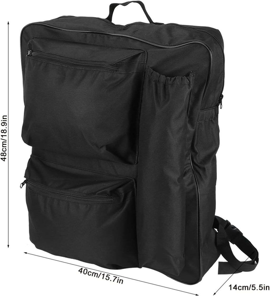 Wheelchair Backpack, Bag Storage Pouch Portable Cart