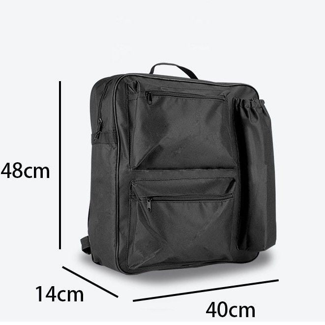 Wheelchair Backpack, Bag Storage Pouch Portable Cart