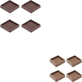2" Square 4 Pack 3" Square 4 Pack Rubber Caster Cups, Non Slip urniture Pads, Anti-Slip Gripper, Anti Skid urniture eet, Anti Slide loor Protector or Bed Couch Table Chair Stoppers