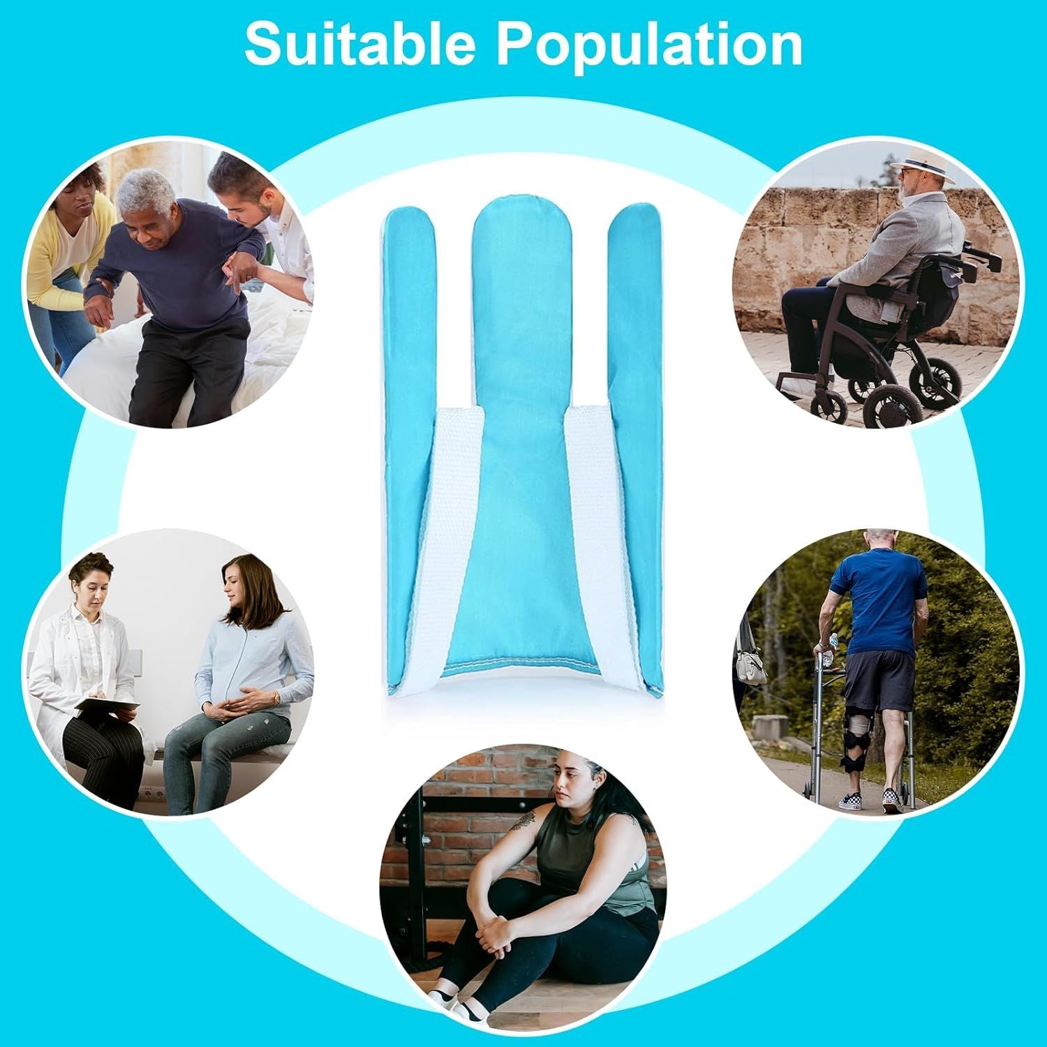 Sock Aid Device for Seniors, Sock Aids for Putting and Off Socks, Sock Helper for Pregnant Women and Disability, Easy On and Off Stocking Slider, Handicapped Avoid Bending Sock Assistant Device