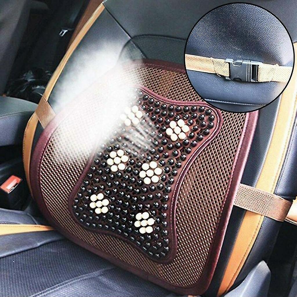 Massage Lumbar Back Cushion - Support Pad for vehicle seat or Office Chair