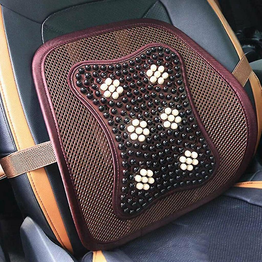 Massage Lumbar Back Cushion - Support Pad for vehicle seat or Office Chair