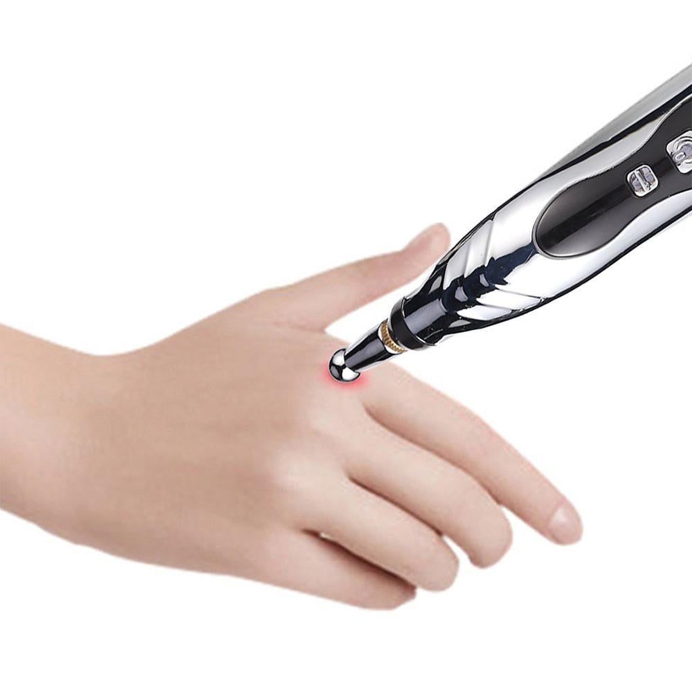 2pcs Electronic Acupuncture Pen Relief Pain Electric Massager Tools for Body Head Neck
