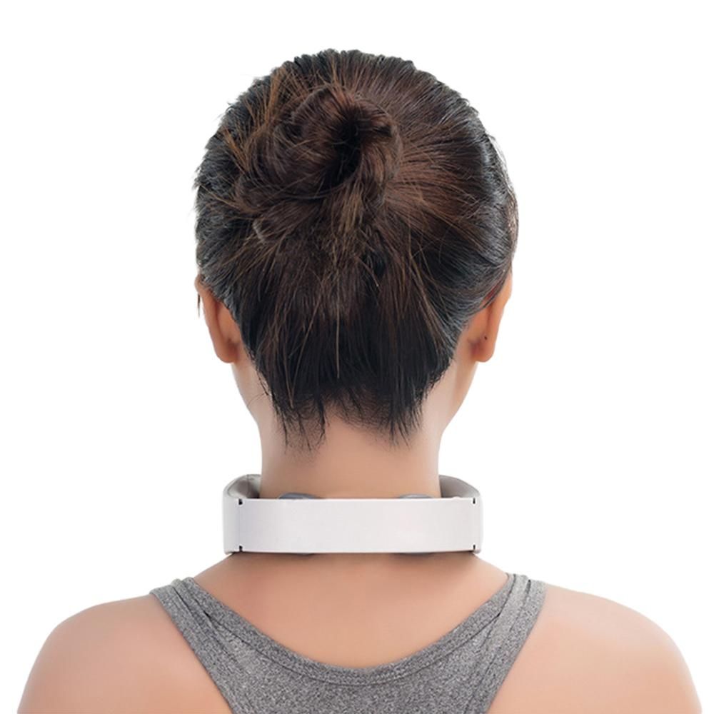 2pcs Neck Massager with Heat Portable Cordless 6 Modes 9 Levels Electric Neck Massage Tool