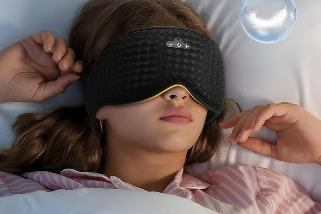 3D Sleep Mask with Bluetooth Headphones Stereo Speakers Blackout Sleeping Mask