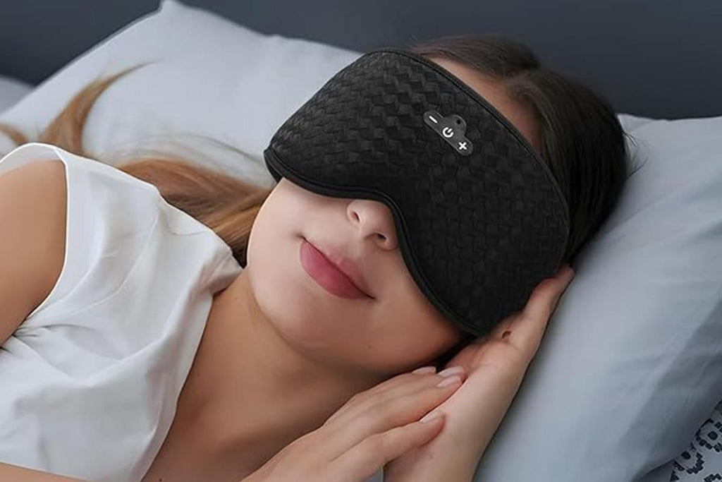 3D Sleep Mask with Bluetooth Headphones Stereo Speakers Blackout Sleeping Mask