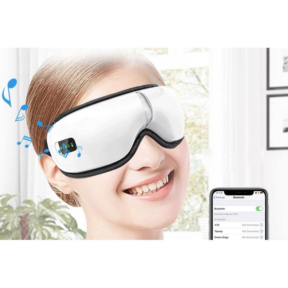 Electric Eye Massager Wireless Rechargeable Eye Massage Mask for Relax Dry Eyes Vibration