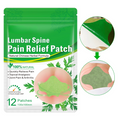 Herbal Mugwort Lumbar Patches: Warm Compress Patches for Lower Back Pain Caused by Muscle Strain or Prolonged Sitting (48 pcs/4 boxes)