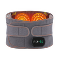 Far Infrared Hot Compress Waist Support Belt, Wireless USB Charging Vibration Massager Belt for Lumbar & Abdomen Care