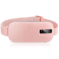 LED Display Period Heating Belt for Women, 5 Heat Settings & 4 Vibration Modes Wireless Menstrual Cramp Relief Waist Heating Pad - Pink