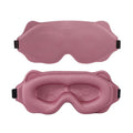 3D Contoured Sleep Mask, Breathable Fabric with Adjustable Strap, Light-Blocking Eye Mask for Sleeping, Napping, and Travel—Pink