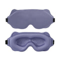 3D Contoured Sleep Mask, Breathable Fabric with Adjustable Strap, Light-Blocking Eye Mask for Sleeping, Napping, and Travel - Purple