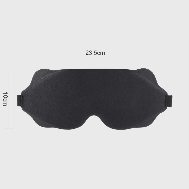 3D Contoured Sleep Mask, Breathable Fabric with Adjustable Strap, Light-Blocking Eye Mask for Sleeping, Napping, and Travel - Brown