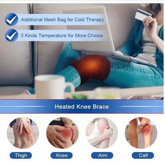 Heated Knee Massager for Warmth and Relief – Unisex