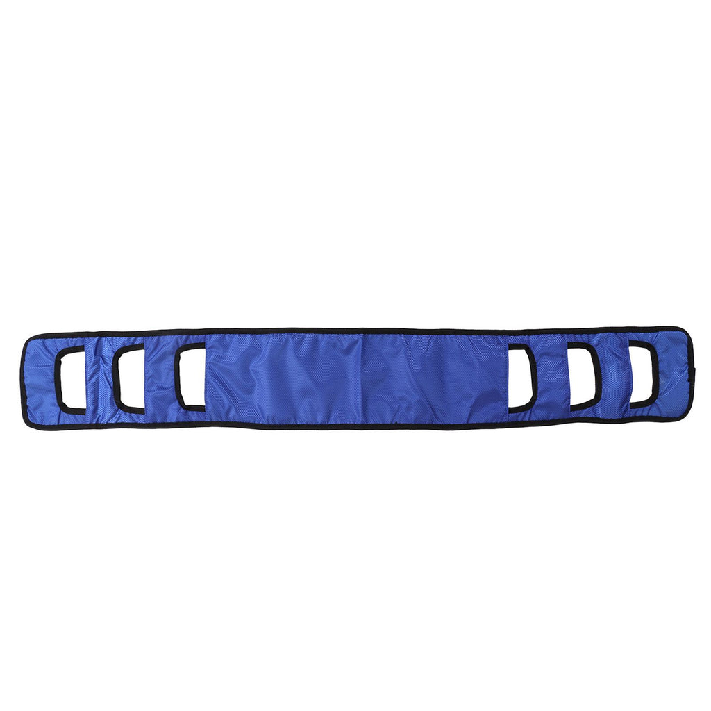 Seniors Bed Transfer Sling Labor Saving Widened Breathable Elderly Lift Turning Belt with Padded Handle for Patient Blue