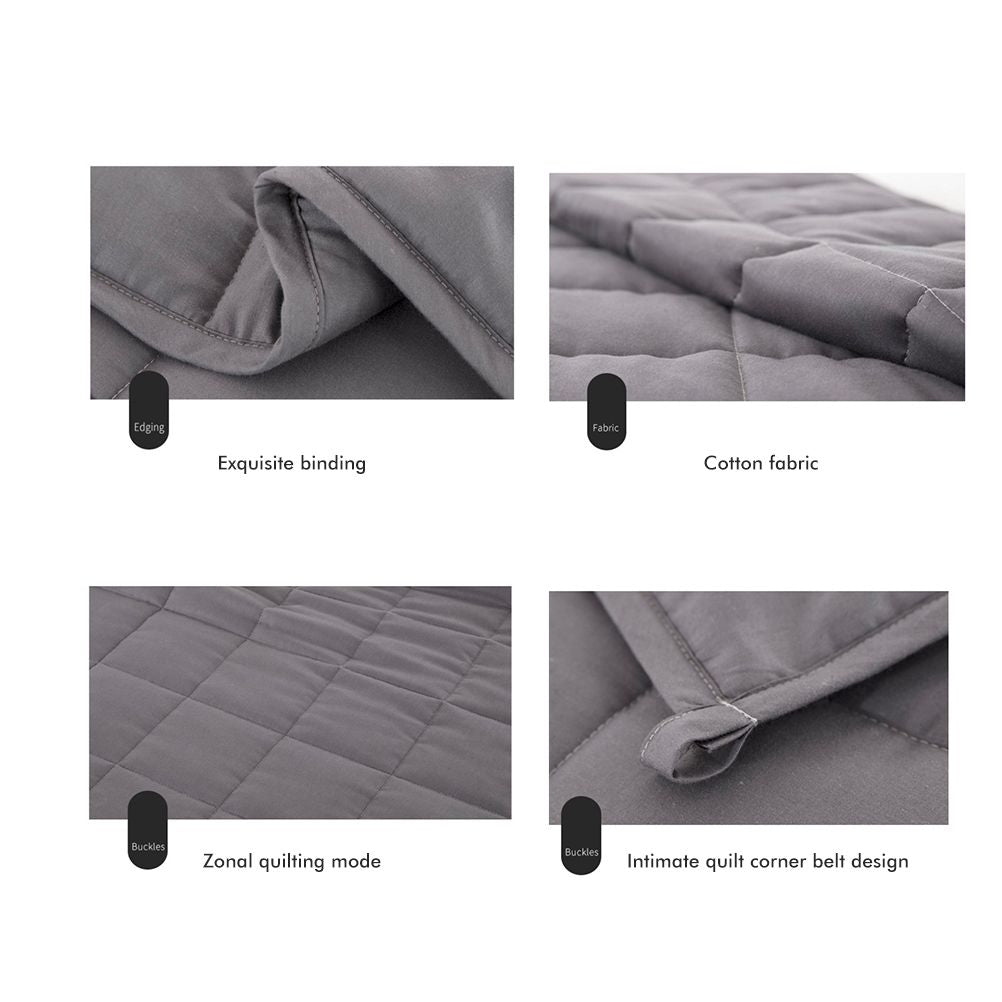 Heavy Blanket Against Sleep Disorders and Stress Blanket for Adults and Children Weighted Blanket with Glass Beads