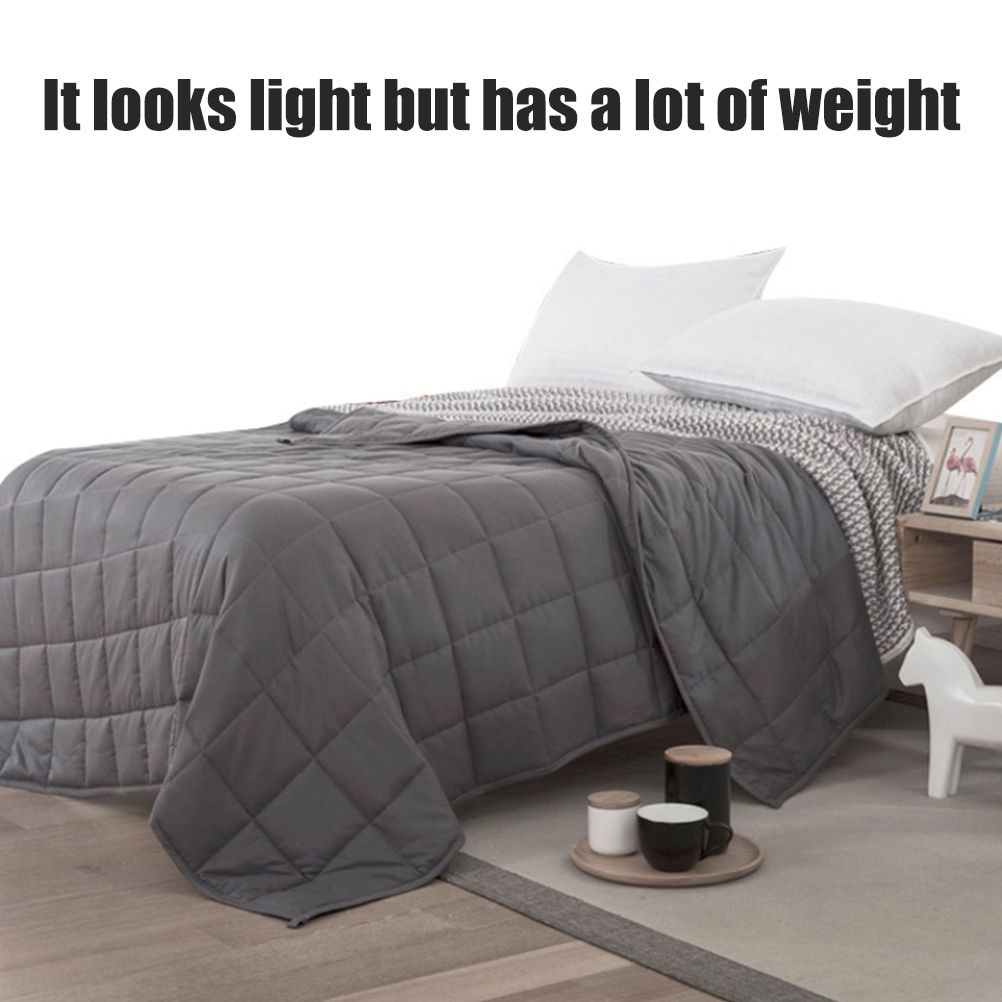 Heavy Blanket Against Sleep Disorders and Stress Blanket for Adults and Children Weighted Blanket with Glass Beads