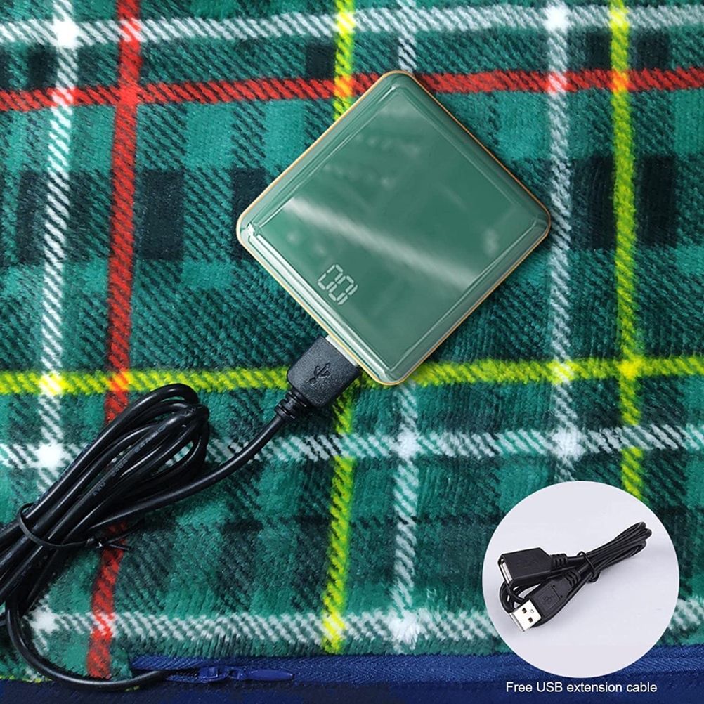 Heated Seat Cushion USB Power Bank Powered Seat Electric Heating Pad Cushion for Office Chair Car Wheelchair