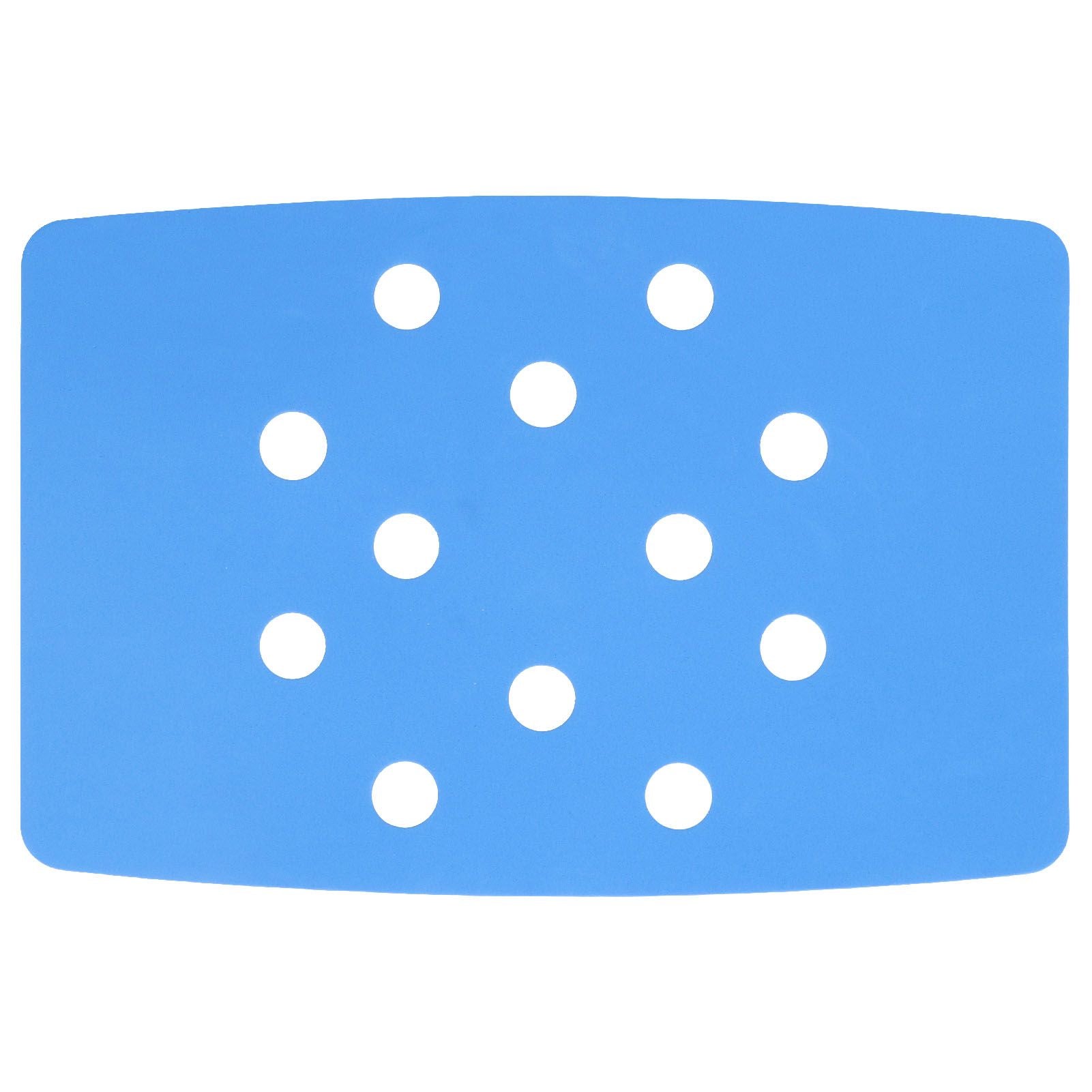 Shower Chair Cushion Paste Fixed Keep Warm EVA Blue Perforation Design Portable Shower Stool Cushion