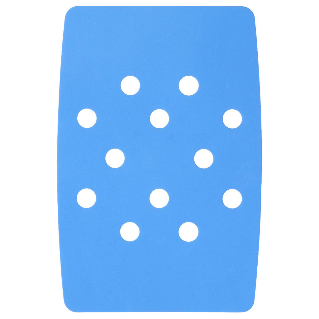 Shower Chair Cushion Paste Fixed Keep Warm EVA Blue Perforation Design Portable Shower Stool Cushion