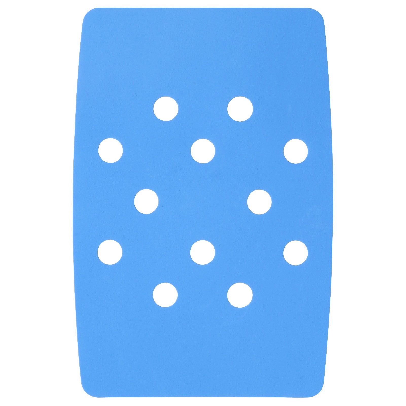 Shower Chair Cushion Paste Fixed Keep Warm EVA Blue Perforation Design Portable Shower Stool Cushion