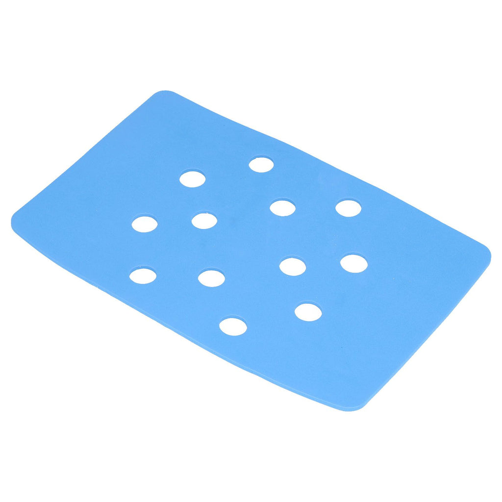 Shower Chair Cushion Paste Fixed Keep Warm EVA Blue Perforation Design Portable Shower Stool Cushion