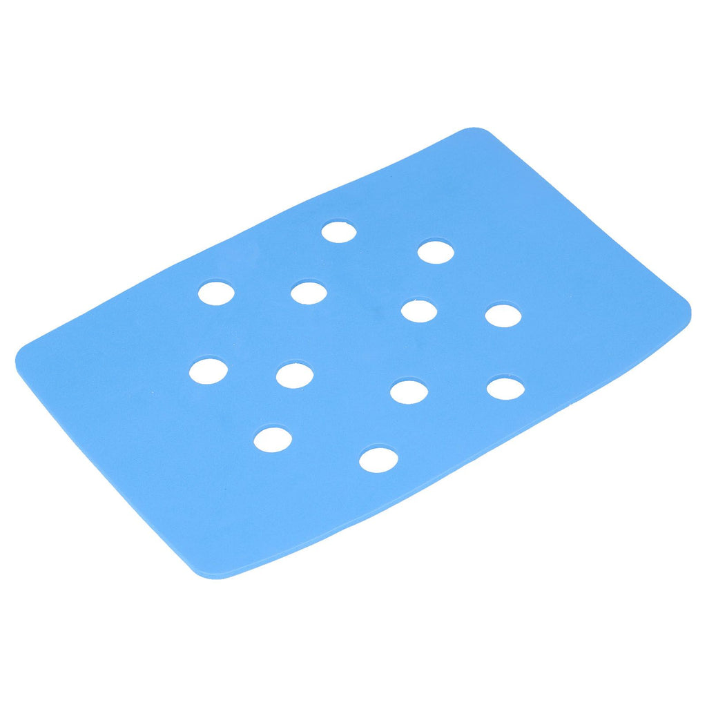 Shower Chair Cushion Paste Fixed Keep Warm EVA Blue Perforation Design Portable Shower Stool Cushion