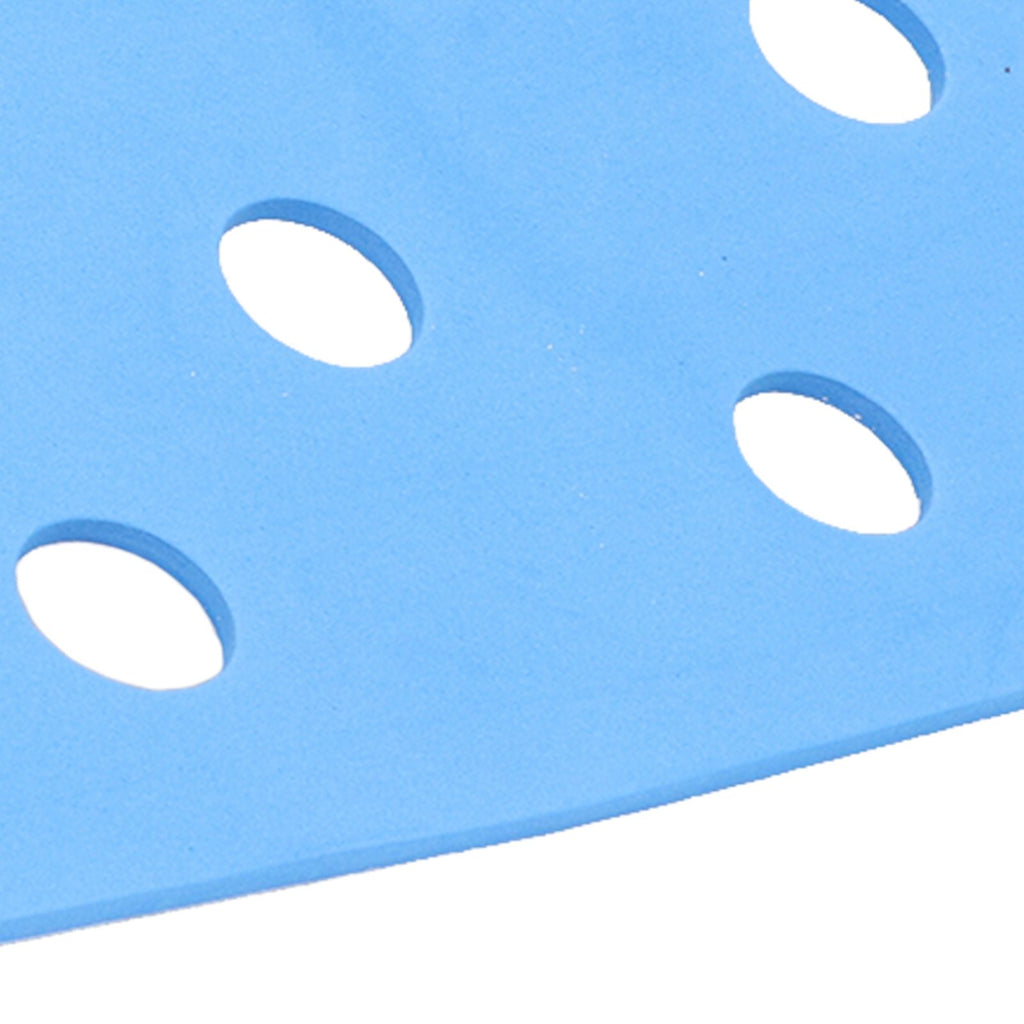 Shower Chair Cushion Paste Fixed Keep Warm EVA Blue Perforation Design Portable Shower Stool Cushion