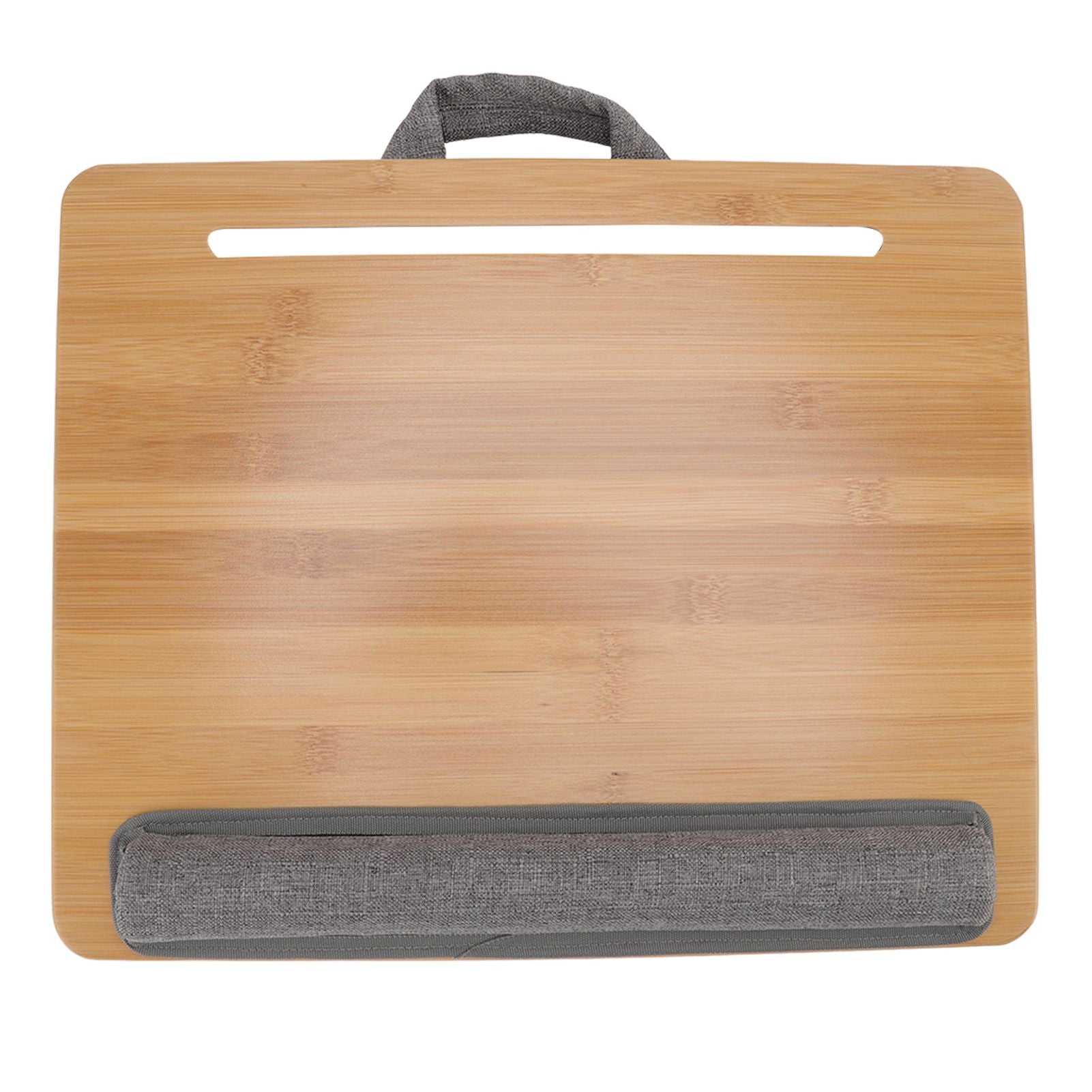 Laptop Table Multifunction Bamboo Lap Desk Bed Tray with Cushion for Reading Writing Playing