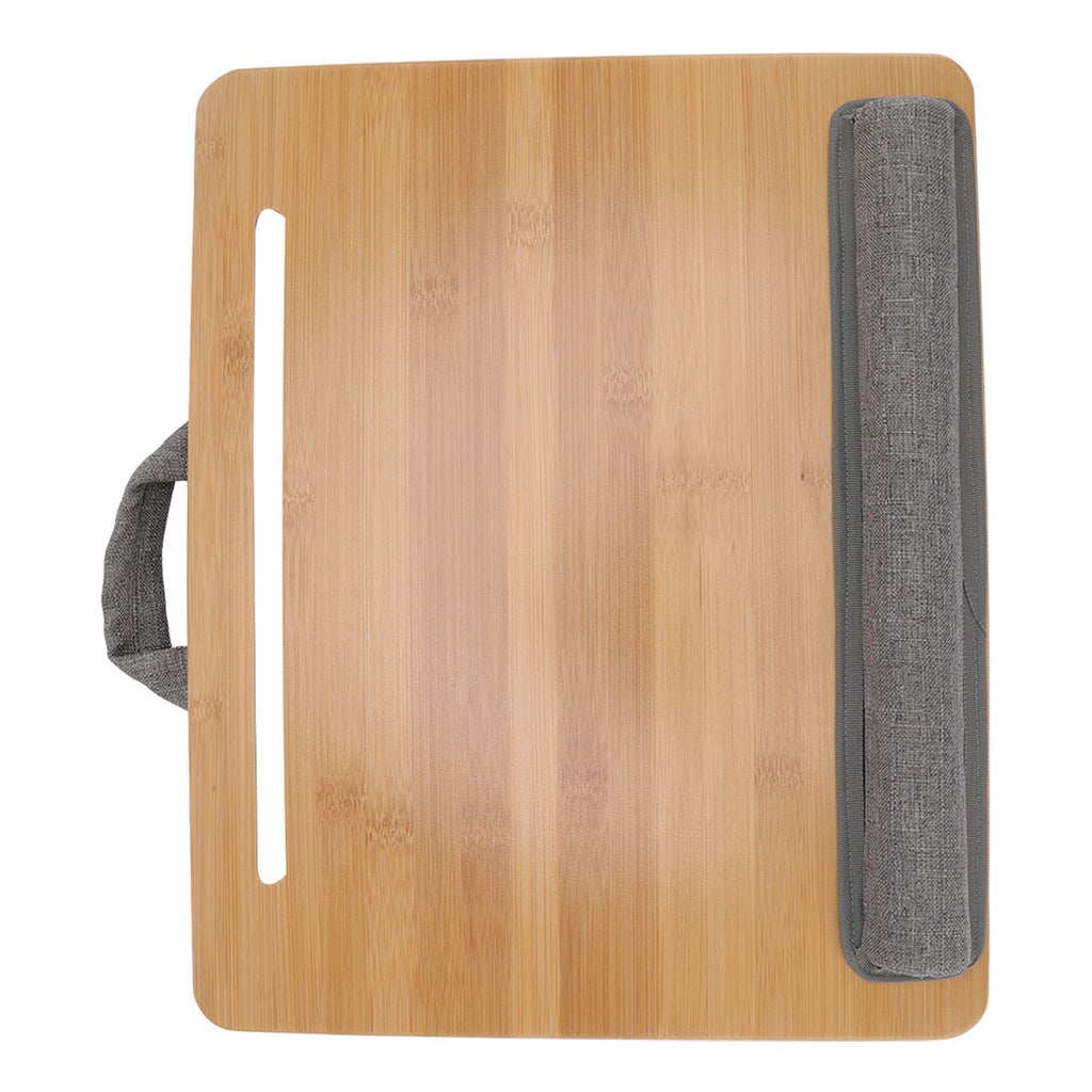 Laptop Table Multifunction Bamboo Lap Desk Bed Tray with Cushion for Reading Writing Playing