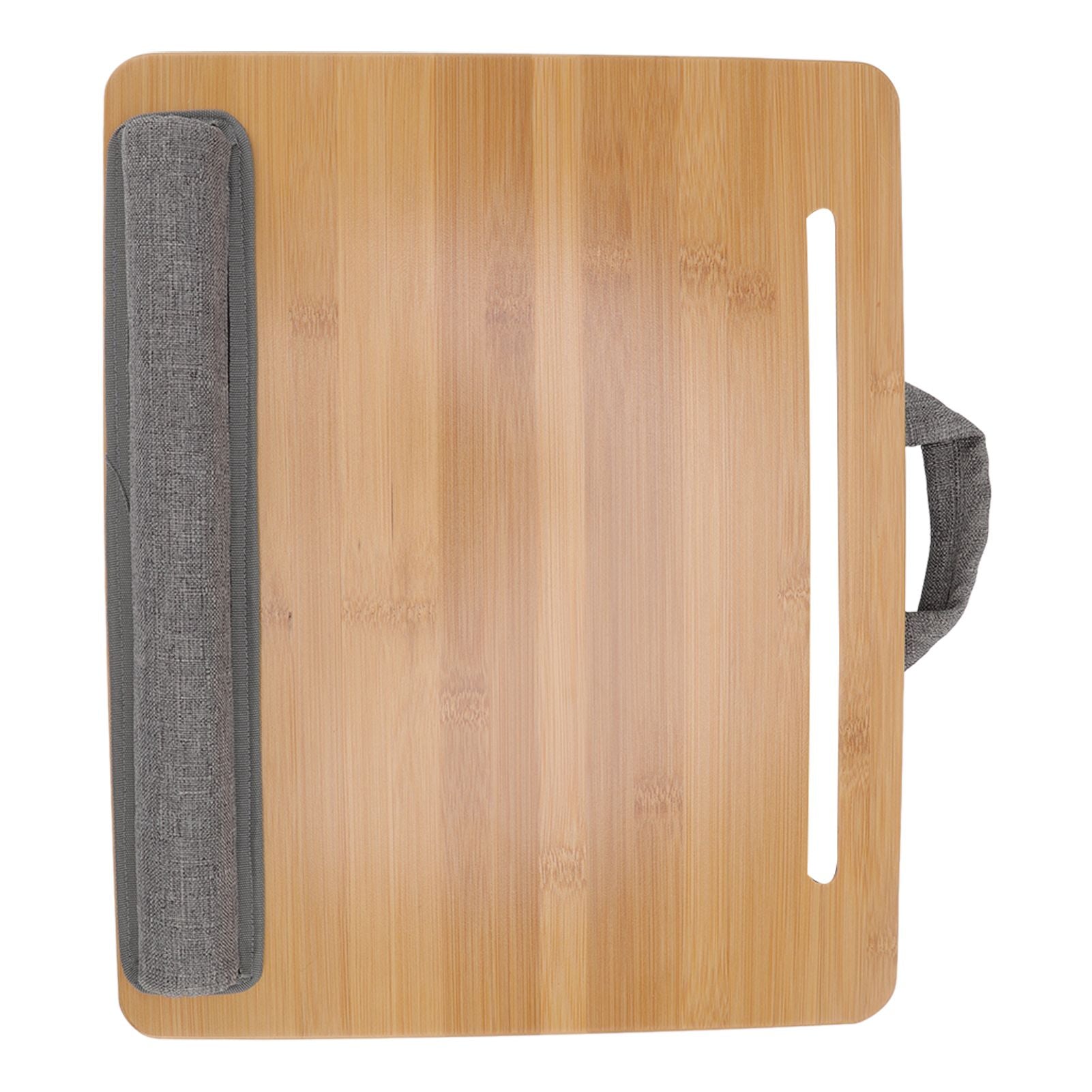 Laptop Table Multifunction Bamboo Lap Desk Bed Tray with Cushion for Reading Writing Playing