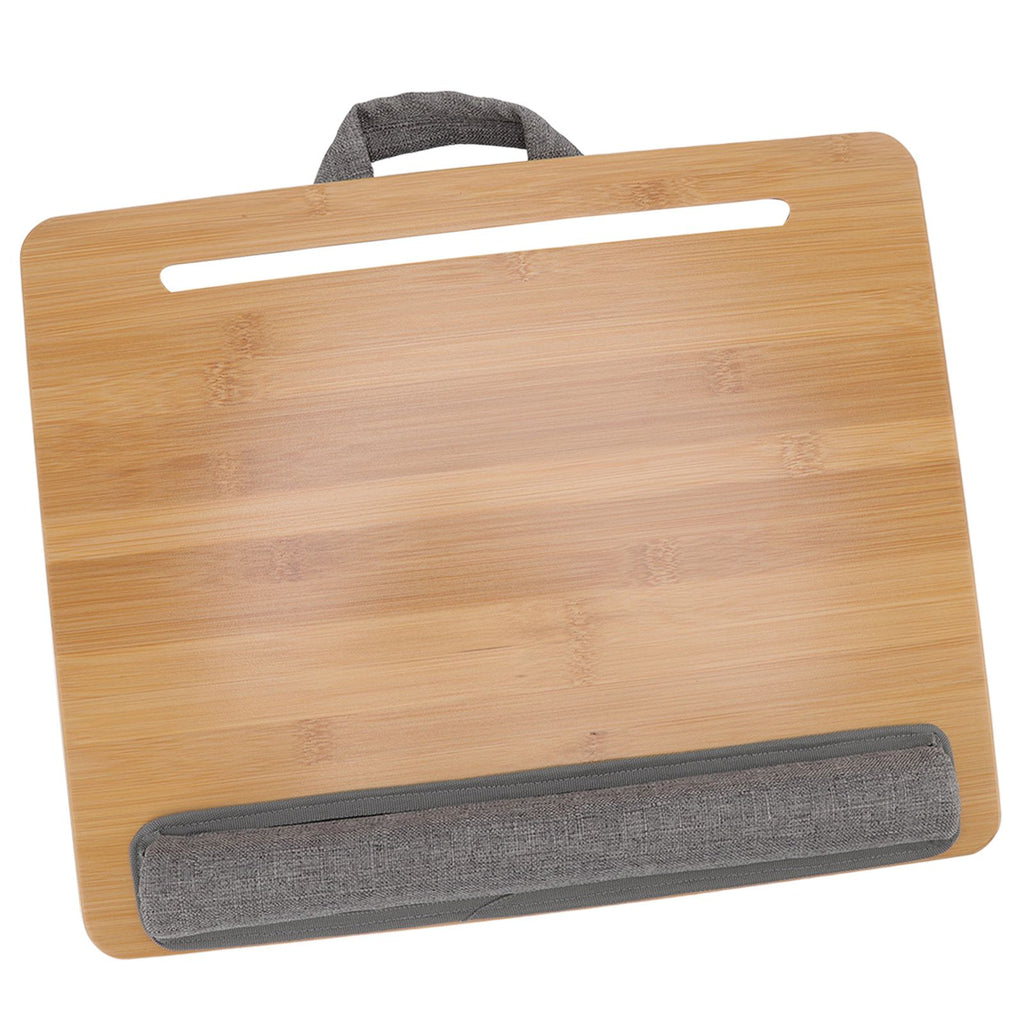 Laptop Table Multifunction Bamboo Lap Desk Bed Tray with Cushion for Reading Writing Playing