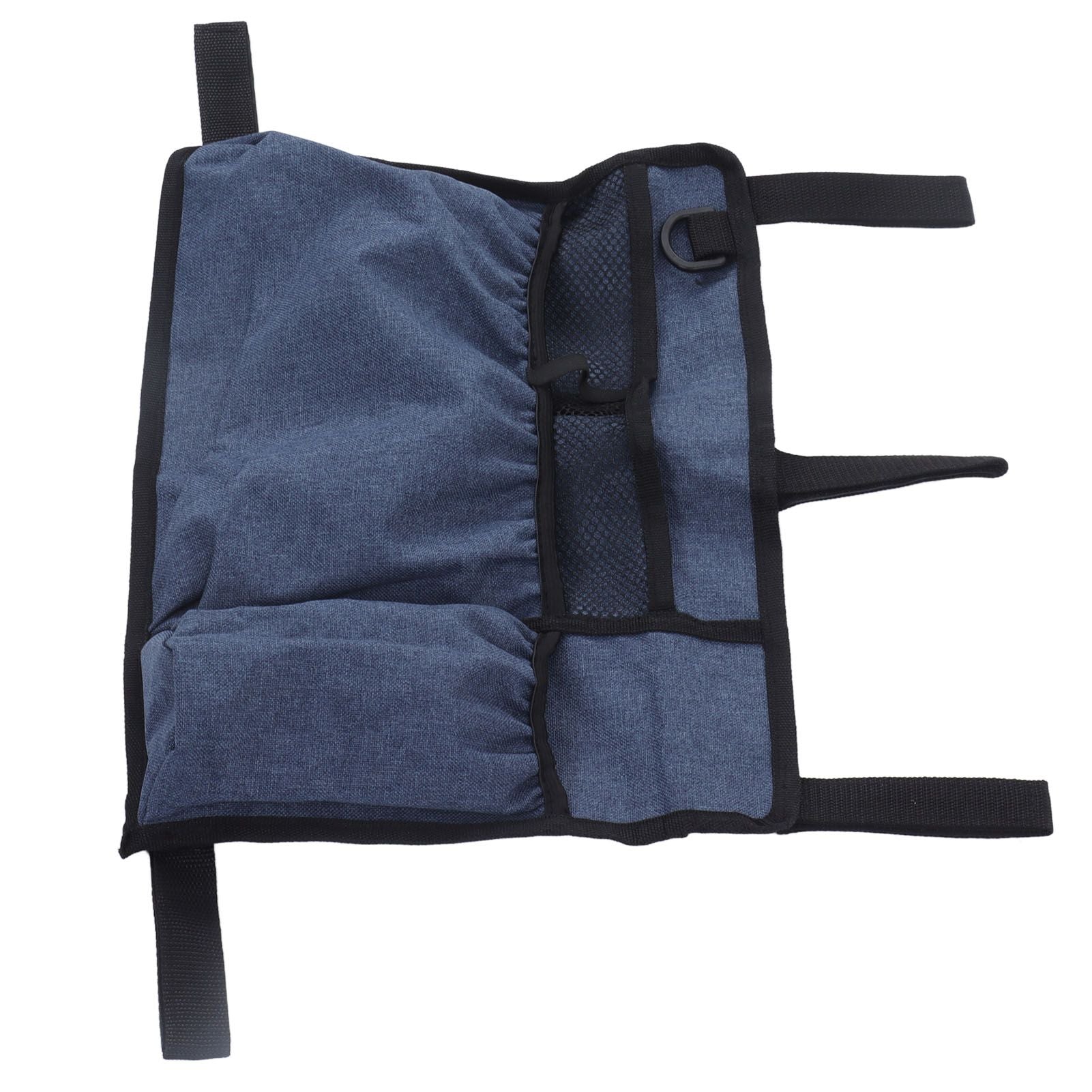 Multi Pocket Oxford Cloth Walker Storage Bag Wheelchair Side Hanging Storage Bag Walker Basket Bag Blue