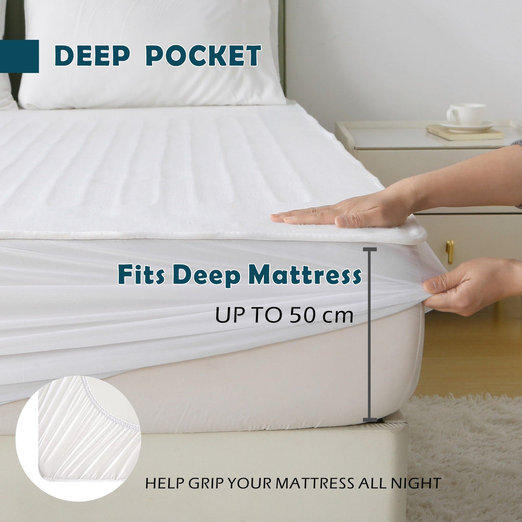 Heated Mattress Pad - Bedding Electric Blanket with 9 Heat Setting & 9-Hour Auto Off, Heated Mattress Pad-Machine Washable Fully Fitted Heating Pad with Overheat Protection , 800GSM Non Woven Fabric-fitted sheet cover(King Single)