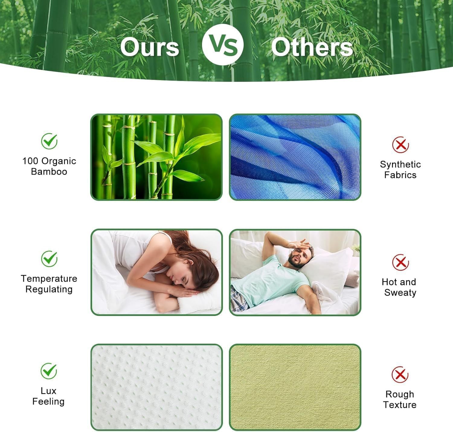 Waterproof Bamboo Pillow Protector Cover,100% Bug Water Proof Zippered Pillow Cases Body Size (1 Pack,Green,50cm x 150cm)