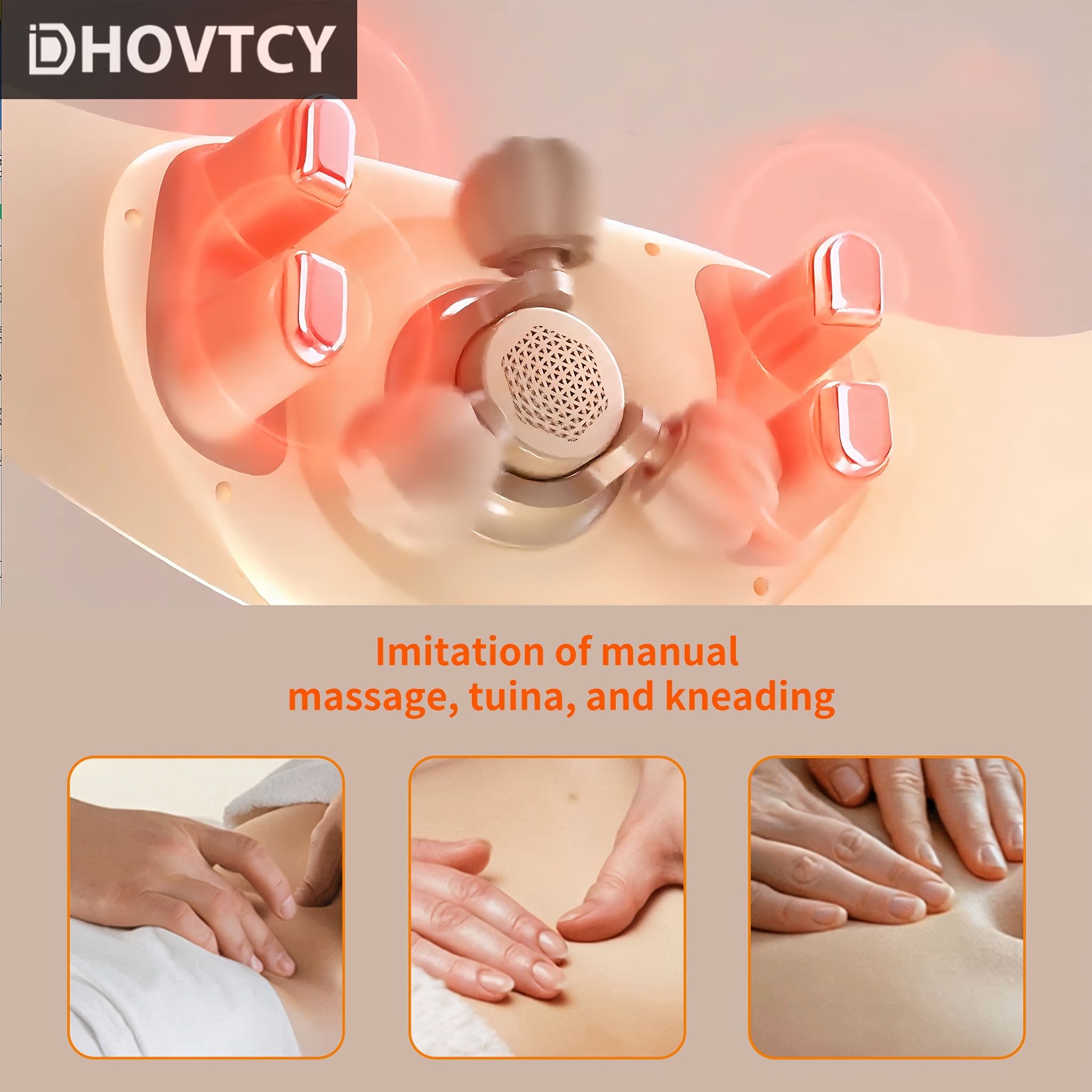 White abdominal massage belt, heat therapy massage, kneading massager, stress relief wellness, digestive health, relaxation tool, Australia market