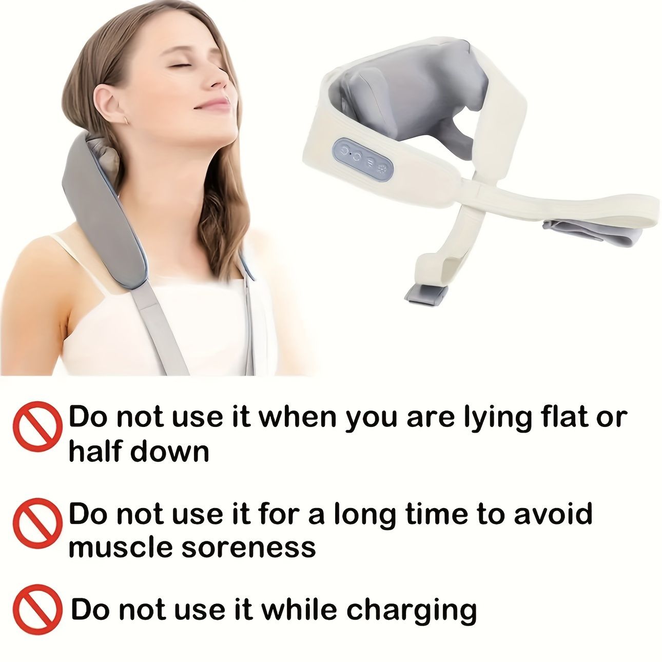 Gray Beige body massager, shoulder massager, thigh massager, shank massager, waist massager, muscle relief, relaxation, Australian massage, deep tissue massager, portable massager